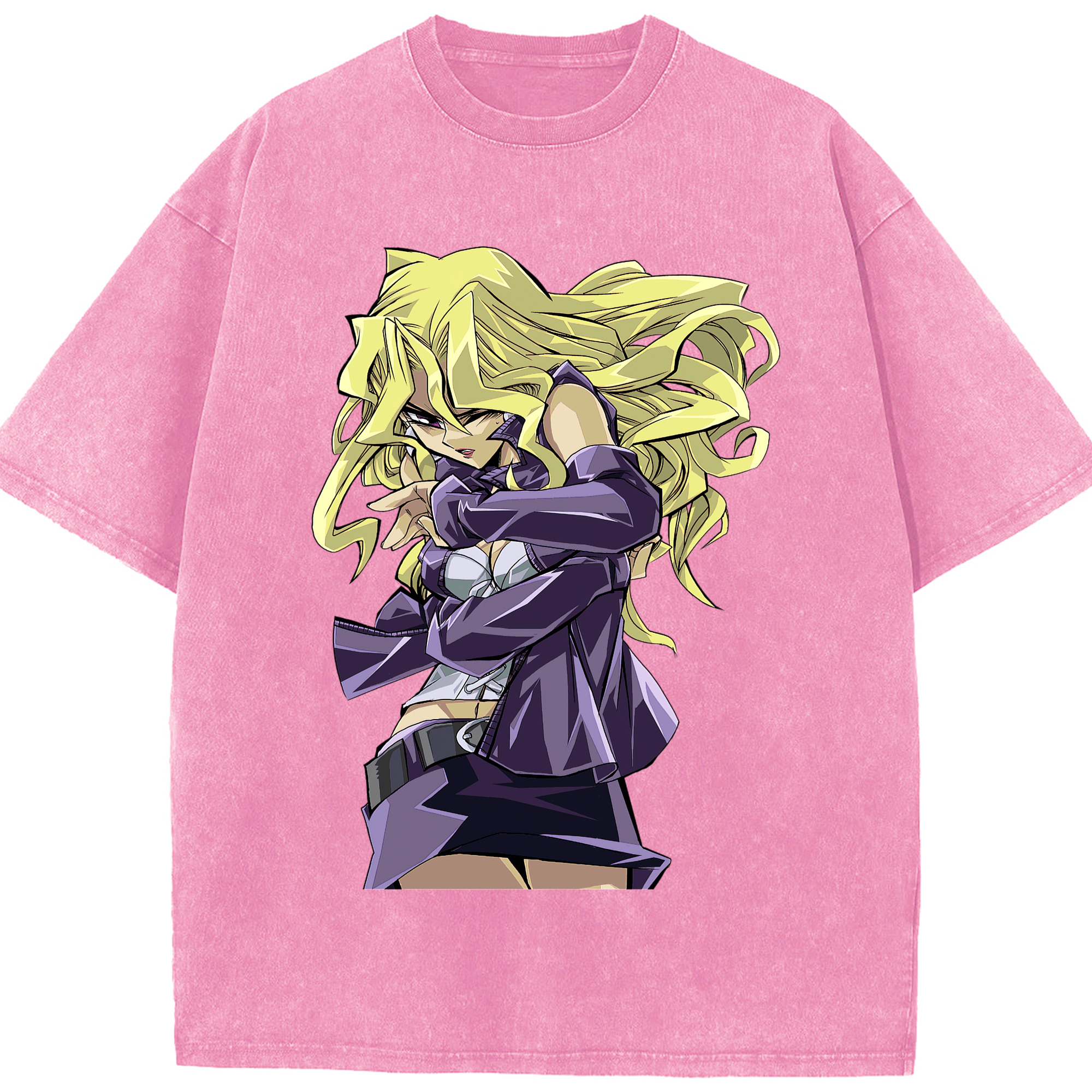 （画像用） 遊☆戯☆王 Yu-Gi-Oh! 綿100% ヴィンテージ風 半袖Tシャツ（フロントプリント）
